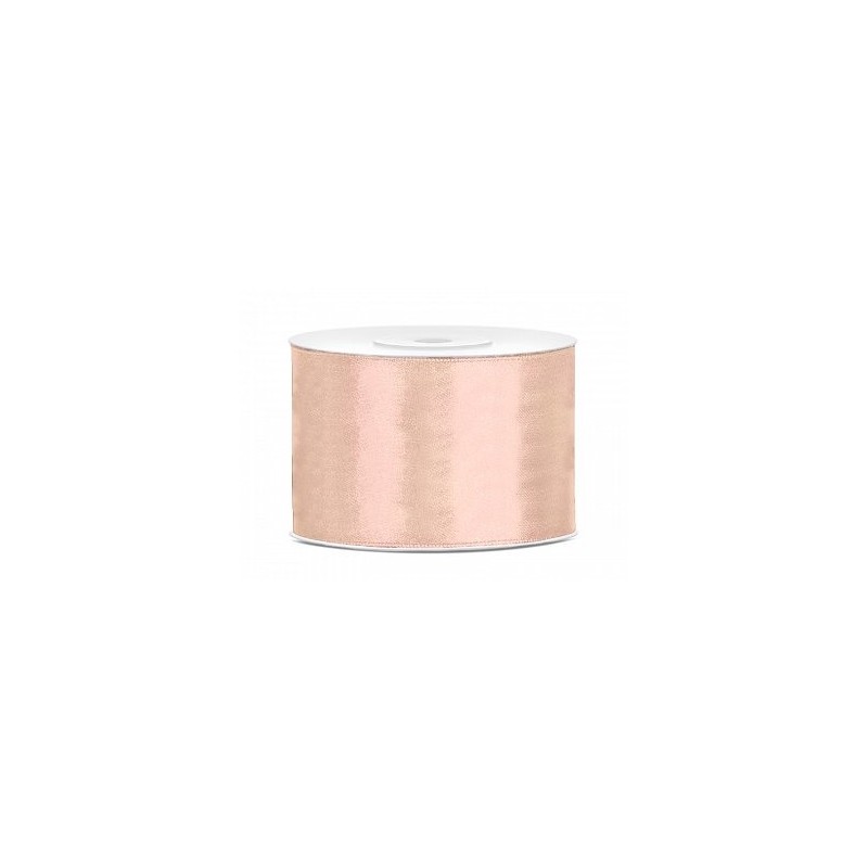Ruban Satin Peche clair 5cm - 25m