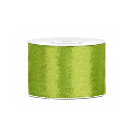 Ruban Satin Vert pomme 5cm - 25m