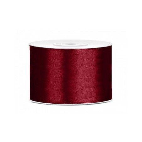 Ruban Satin Rouge foncé 5cm - 25m