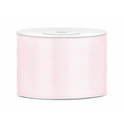 Ruban Satin Rose clair poudré 5cm - 25m