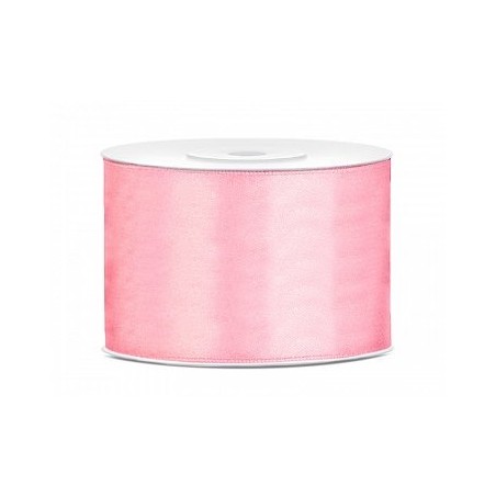 Ruban Satin Rose clair  5cm - 25m