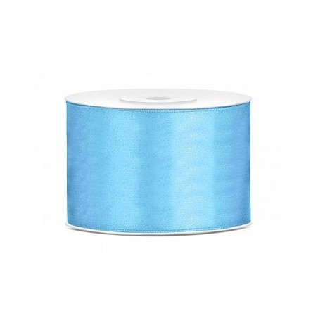 Ruban Satin Bleu ciel 5cm - 25m