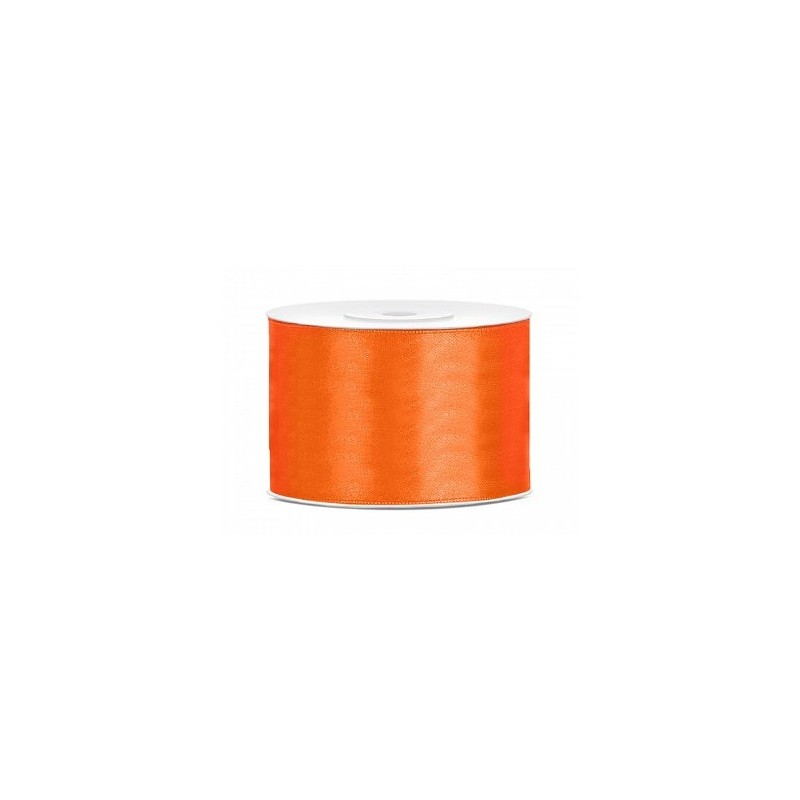 Ruban Satin Orange 5cm - 25m