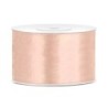 Ruban satin pêche 38 mm x 25 m