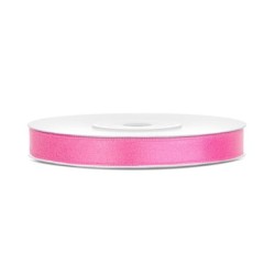 Ruban satin rose 6 mm x 25 m