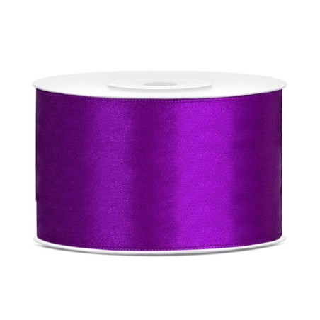 Ruban satin violet 38 mm x 25 m