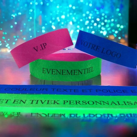 10 Bracelets papier autocollant 25cm