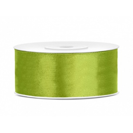 ruban satin vert pomme 25m x 25mm