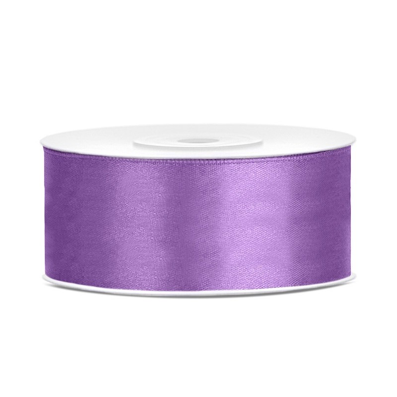 ruban en satin violet 25m x 25mm