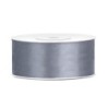 ruban en satin gris 25m x 25mm