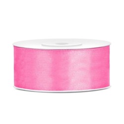ruban en satin rose 25m x 25mm