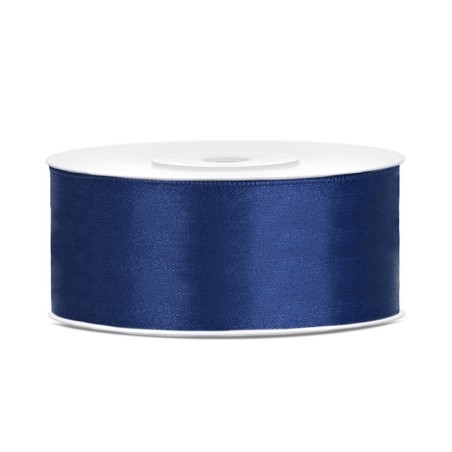 ruban en satin bleu Marine 25m x 25mm