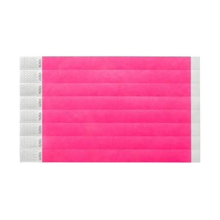Bracelet Tyvek adhésif Rose (Vendu par 10)
