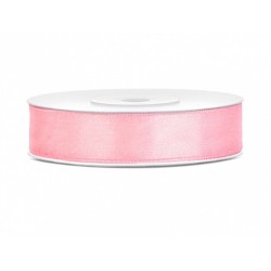 Ruban Satin rose clair 12mm - 25m