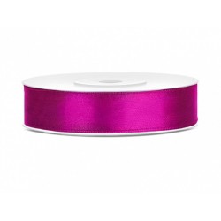 Ruban Satin fuchsia 12mm - 25m