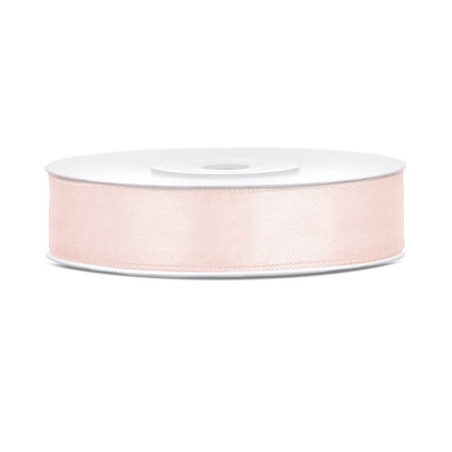 Ruban Satin saumon clair 12mm - 25m