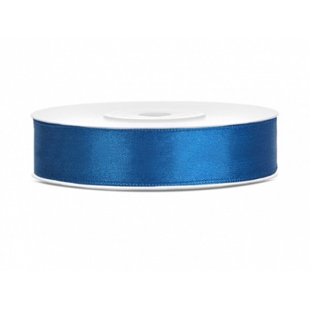 Ruban Satin bleu 12mm - 25m