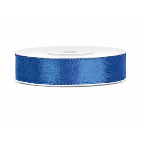 Ruban Satin bleu royal 12mm - 25m