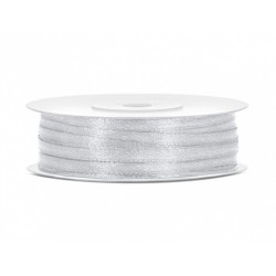 Ruban Satin Argent 3mm - 50m